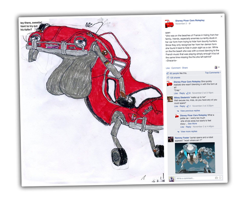 Illustration for article titled The People Who Pretend To Be Pixar's Cars On Facebook Want To Get Me Fired